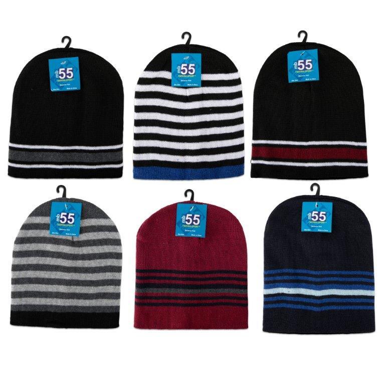 DDI  Striped Beanie Hats Case of 36
