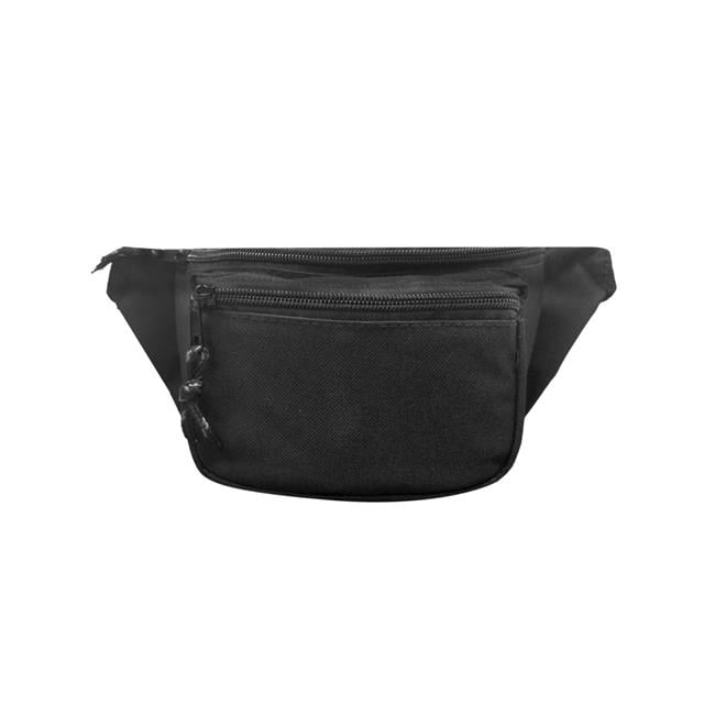Picture of DDI 2325918 Deluxe 3 Pockets Fanny Pack - Black Case of 72