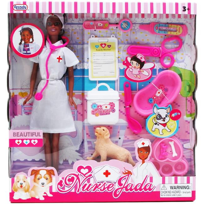 Picture of DDI 2334633 Nurse Ethnic Doll with Pet & Accessories&#44; Case of 12