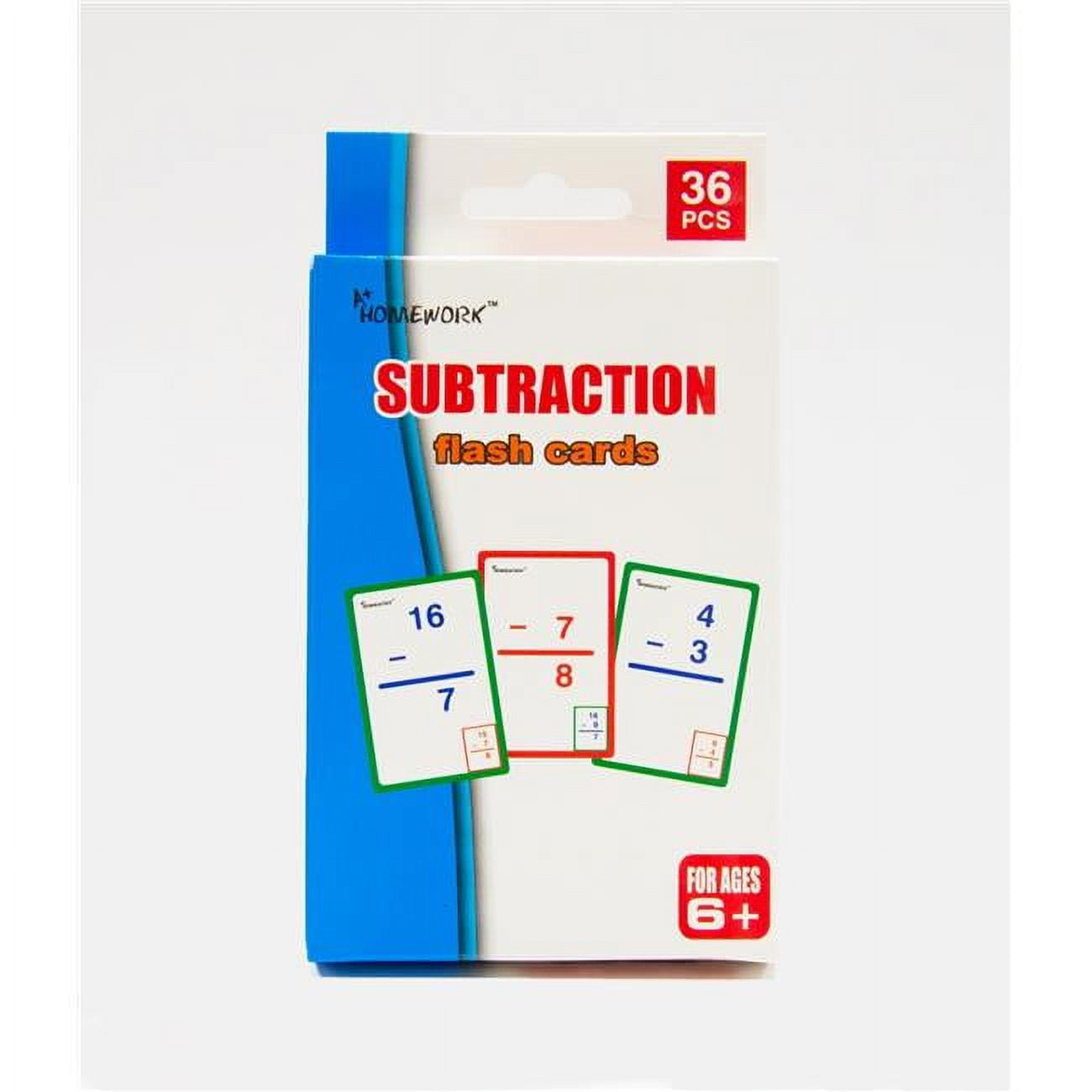 Picture of DDI 2334639 A+ Homework Subtraction Flashcards Case of 48