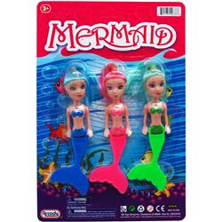 Mermaid Dolls Play Set - 3 Piece, Case of 96
