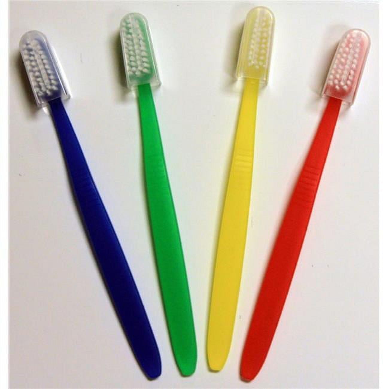 7" Toothbrushes - 1000 Count  Cap  Assorted Colors Case of 1000