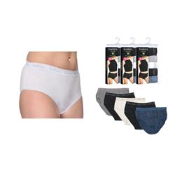 Isadora Women Basic Tones Briefs, Size 5-7 - Pack of 5 - Case of 12