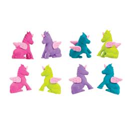 Picture of DDI 2339375 Geddes Flying Unicorn Eraser Top - 144 Count  24 Piece  Assorted Colors Case of 144