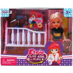 Elsie Doll with Pets & Crib Play Set - Case of 24