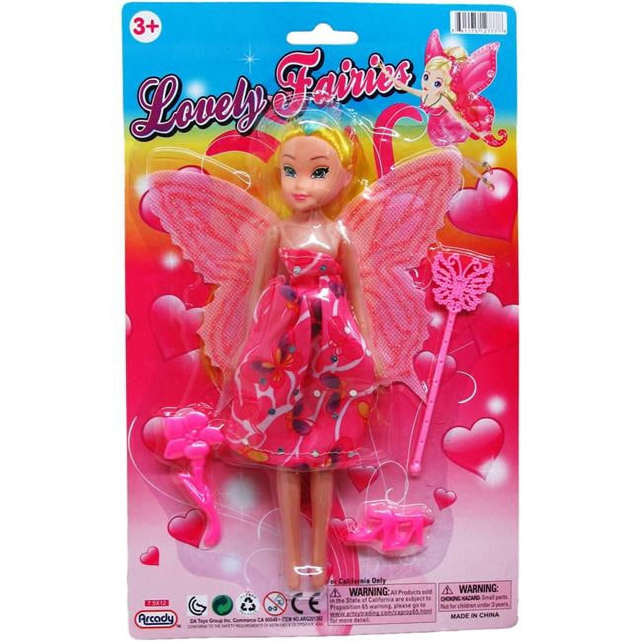 Picture of DDI 2339759 9 in. Assorted Color Fairy Doll with Accessories - Case of 48