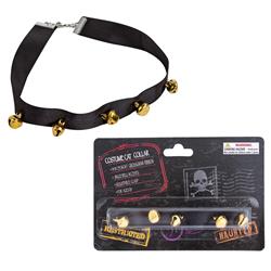 Picture of DDI 2339907 Jingle Bell Cat Collar Black Ribbon with Chain Clasp Case of 48