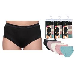 Isadora Womens Dusty Tone Briefs - Size 5-10 - 5 per Pack - Case of 12