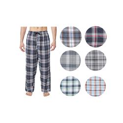 Mens PJ Cotton Pants - Assorted Plaid Patterns & Size - Case of 36