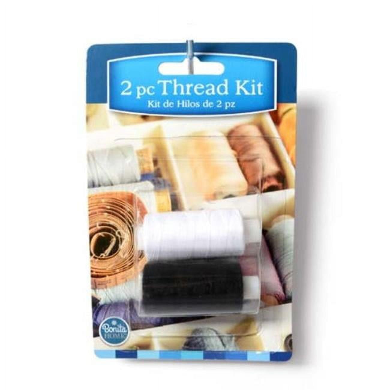 Picture of DDI 2324337 2pc Thread Kit Black &amp; White 400yds Case of 48