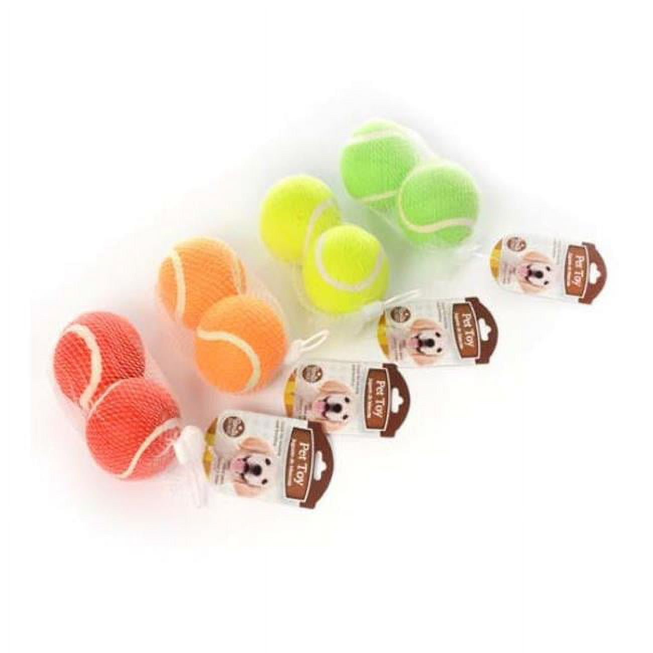 Picture of DDI 2324495 Pet Toy Balls - 4 Colors  2 Pack Case of 48