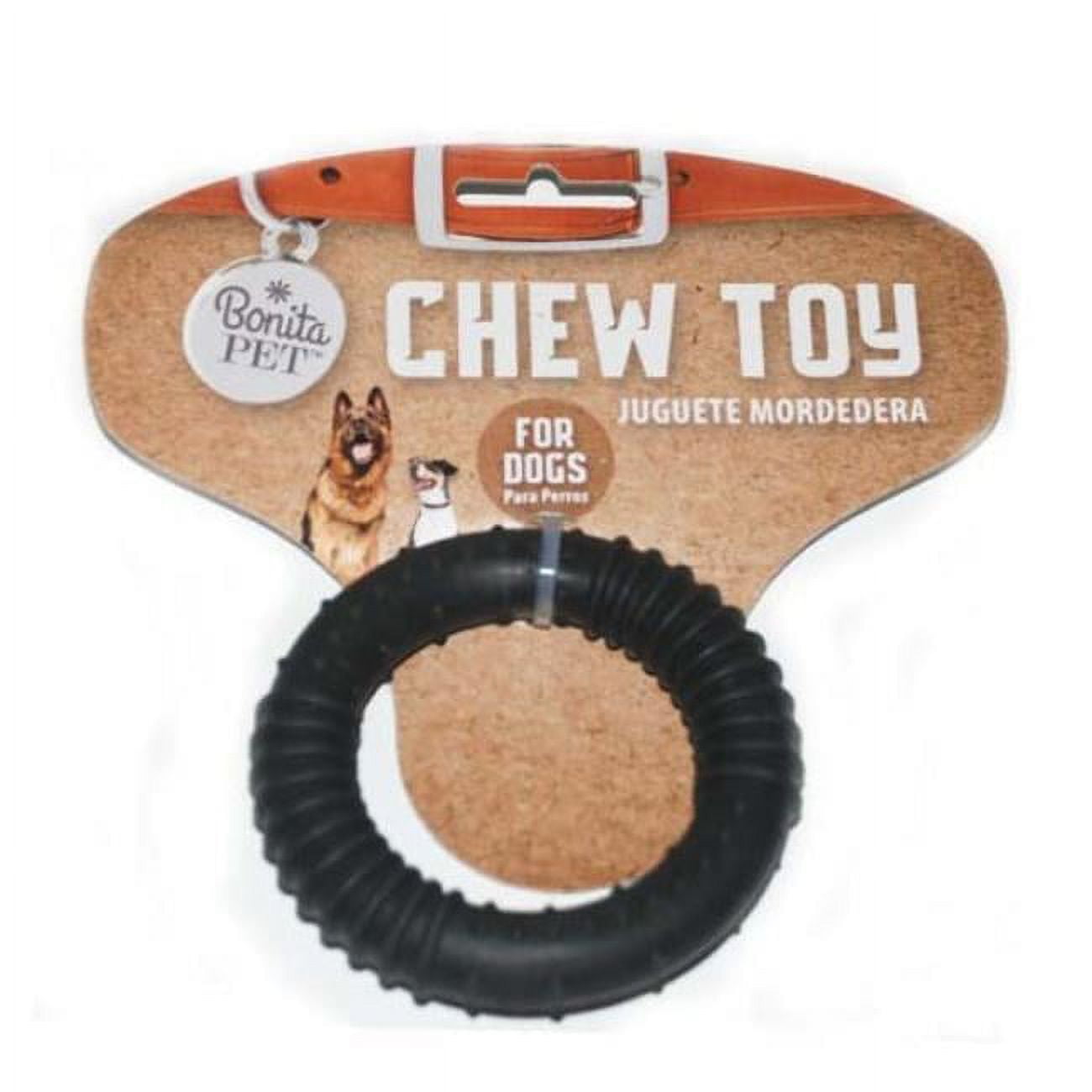 Picture of Bonita Pet 2324572 2.95 in. Black Ring Chew Toy - Case of 240