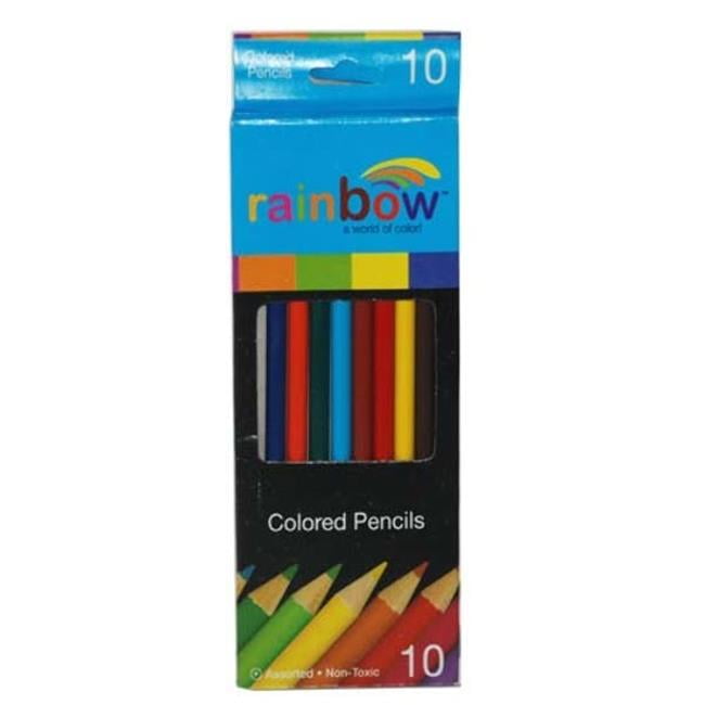 Picture of DDI 2329642 Rainbow Colored Pencils - 10 Count  Assorted Colors Case of 48