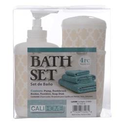 Picture of Cali-Home 2329903 Bath Set&#44; Beige - 4 Piece - Case of 48