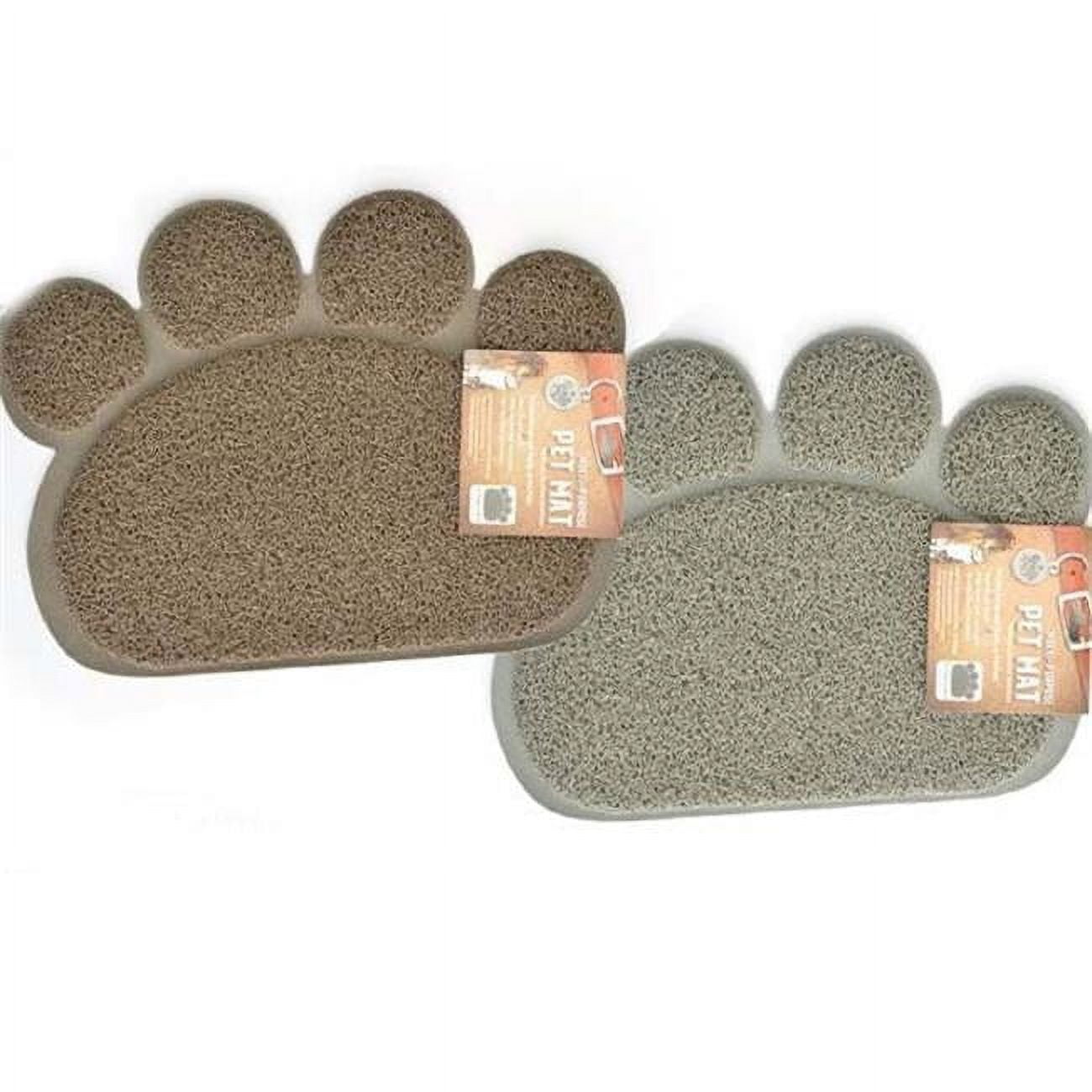 Picture of DDI 2332163 Paw Print Litter/Food Mast - Brown/Grey  15&quot; Case of 36