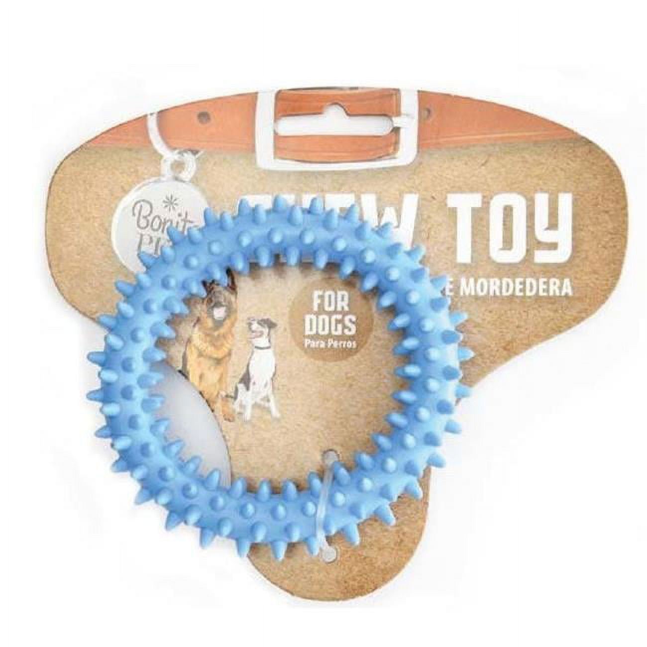 Picture of DDI 2332295 Spiky Ring Chew Toys - Blue  3.34&quot; Case of 240