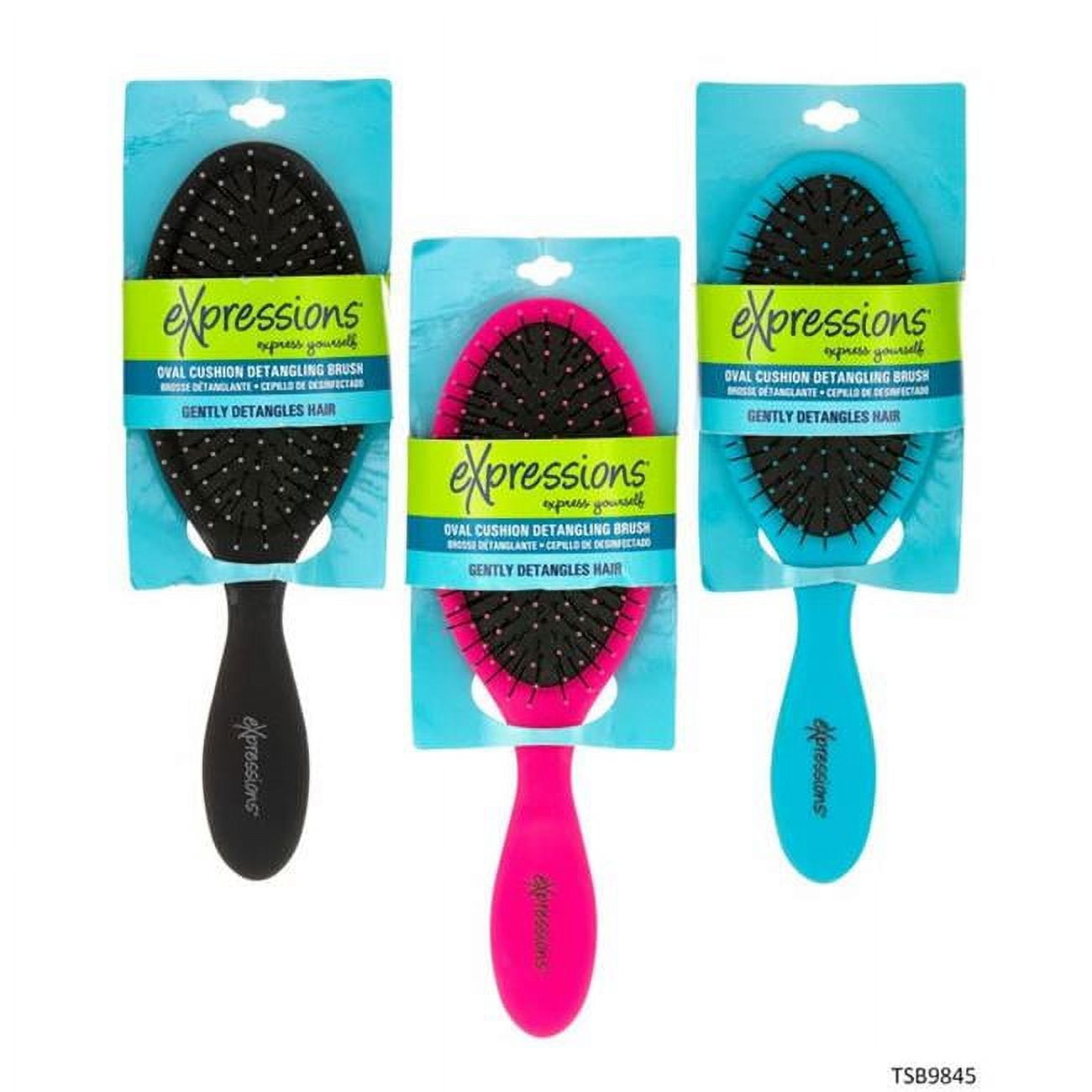 Picture of DDI 2339695 Expressions Oval Cushion Detangling Brush - Assorted Colors Case of 48