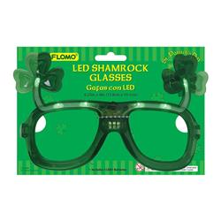 Picture of DDI 2341549 St. Patrick&apos;s Day LED Shamrock Glasses Case of 36