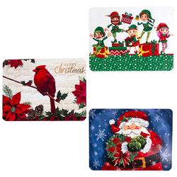 Picture of DDI 2341995 12 x 16 in. Plastic Christmas Placemat&#44; Assorted Color - Case of 36