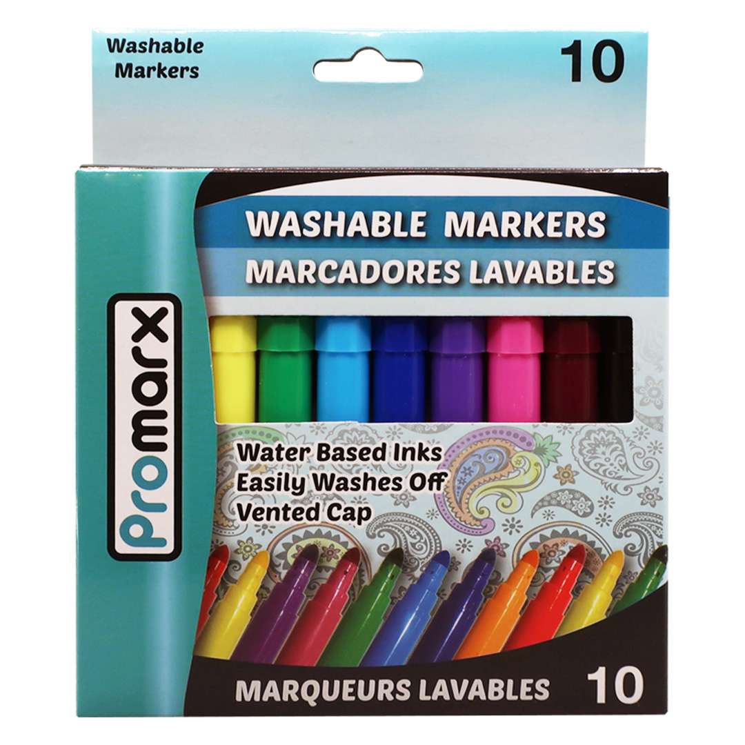DDI 2330024 Classic Rainbow Markers - 10 Count, Washable case of 48