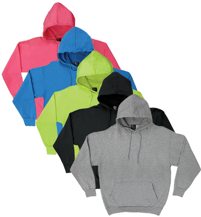 Cotton Plus Hoodie Sweatshirts - Gray, Medium case of 24