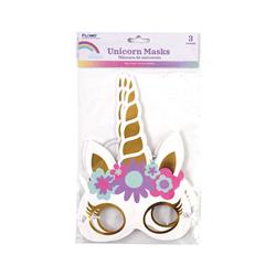 Picture of DDI 2340326 9 in. Unicorn Party Mask&#44; White - Case of 36 - Pack of 3