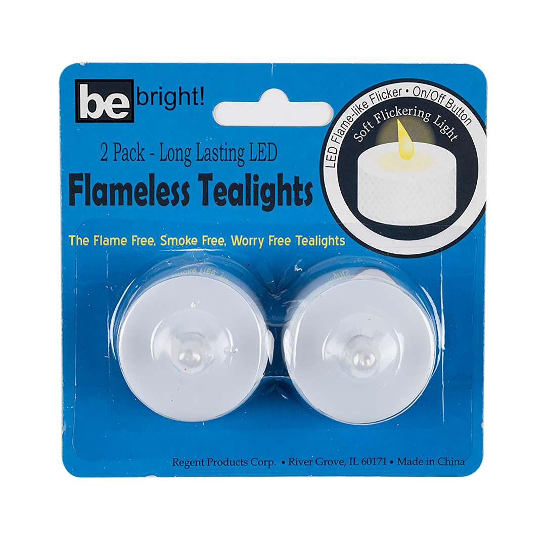 Flameless Tea Lights - 2 Pack Case of 48