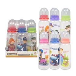 Picture of DDI 2342718 8 oz Baby Bottle with Silicone&#44; Assorted Color - Case of 12 - Pack of 6