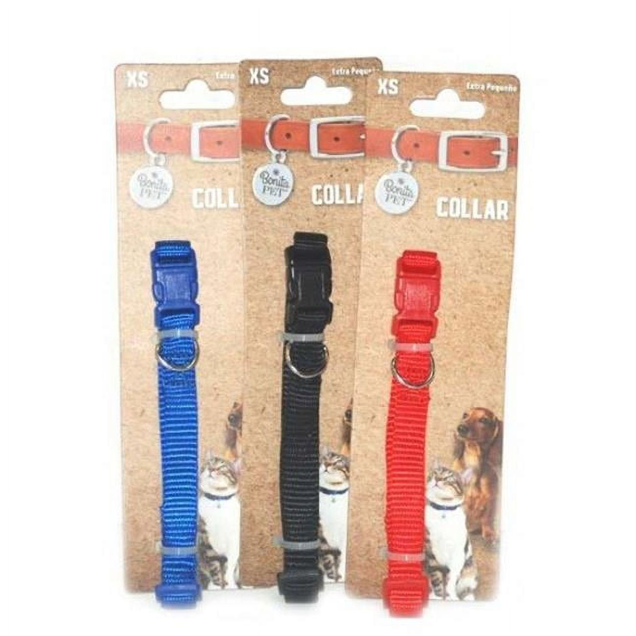 Picture of DDI 2332259 Pet Collars - Black/Blue/Red  Extra Small Case of 96