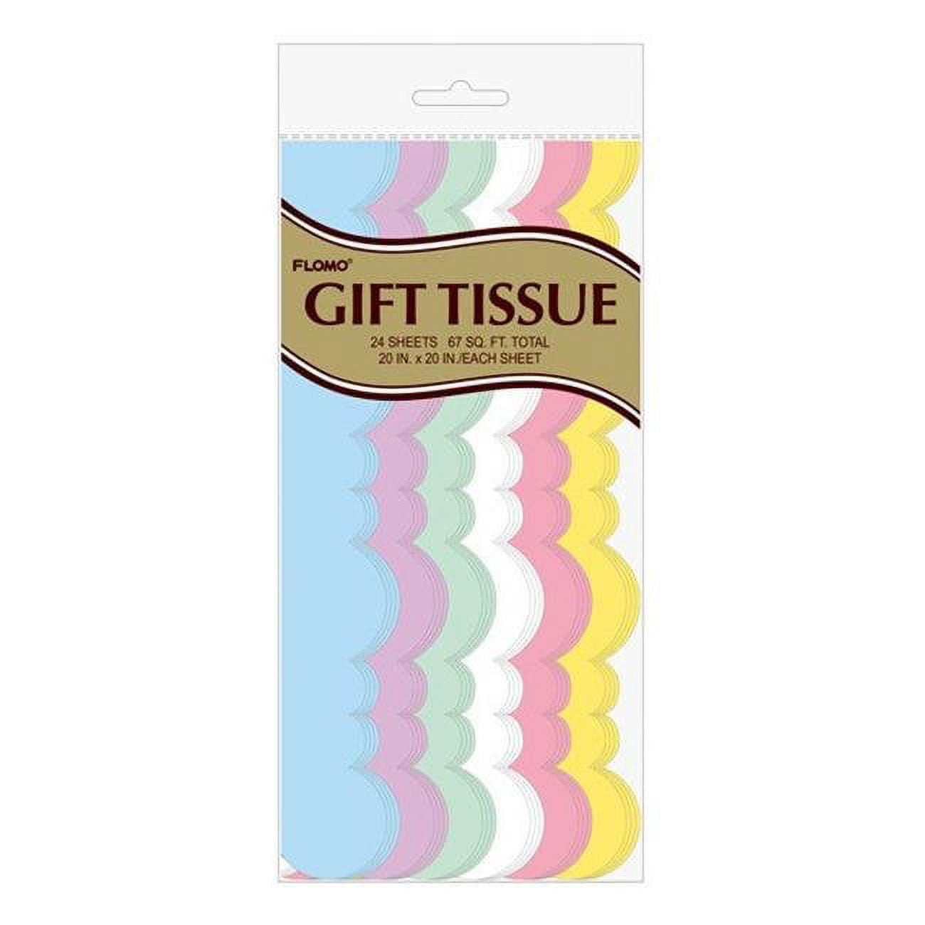 Picture of DDI 2315538 24 Sheets of Pastel Color Scalloped Die Cut Tissue Case of 96