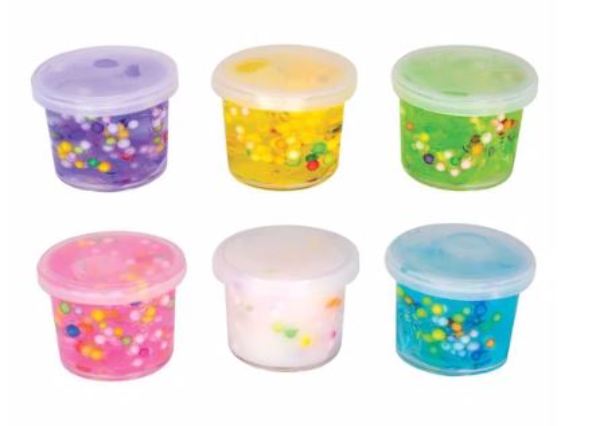 Slime with Sensory Beads - Assorted Colors, 1.25 case of 288