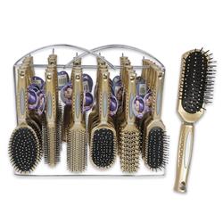 Picture of DDI 2344130 Champagne Beige Hair Brush with Wire Rack Case of 36
