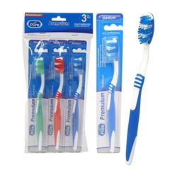 Picture of All Pure 2344145 Toothbrushes - Pack of 3 - Case of 36