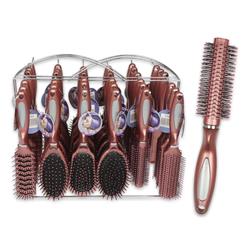 Picture of DDI 2344122 10&quot; Rose Gold Hair Brush Set with Wire Rack Case of 36