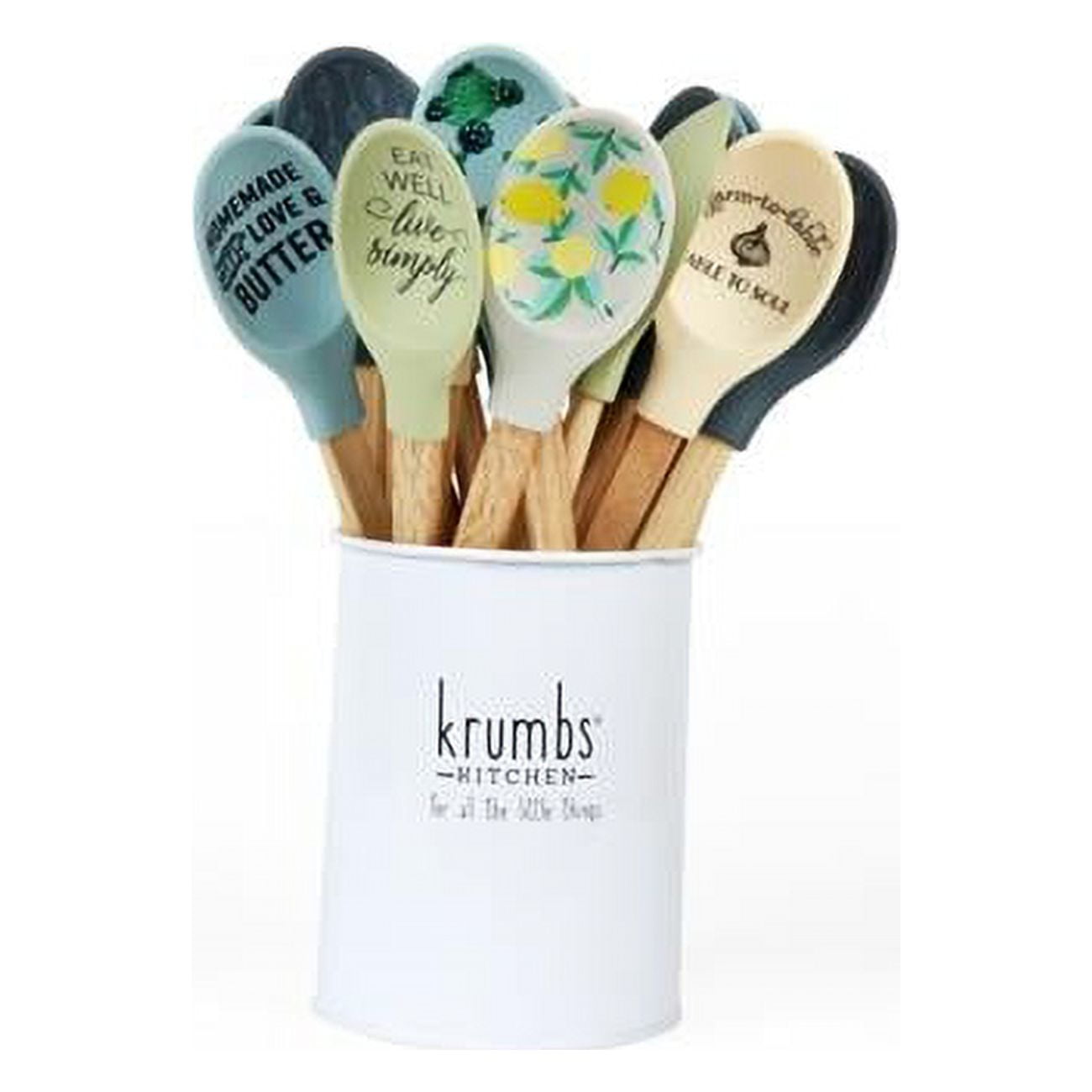 Picture of Dm Merchandising 2345816 Farmhouse Collection Silicone Kitchen Spoons - Case of 24