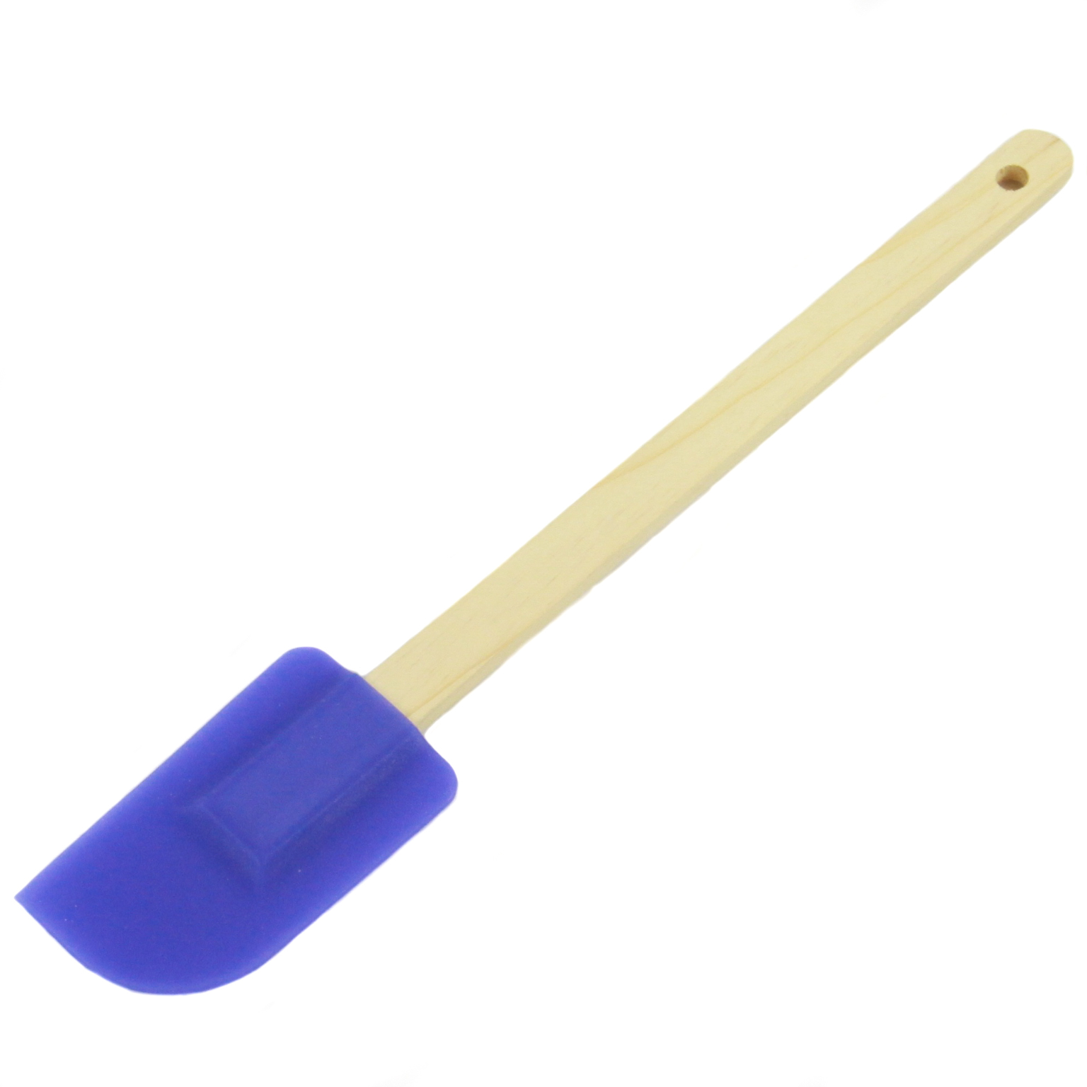 Wooden Handle Spatulas - Silicone, Blue & Red case of 144