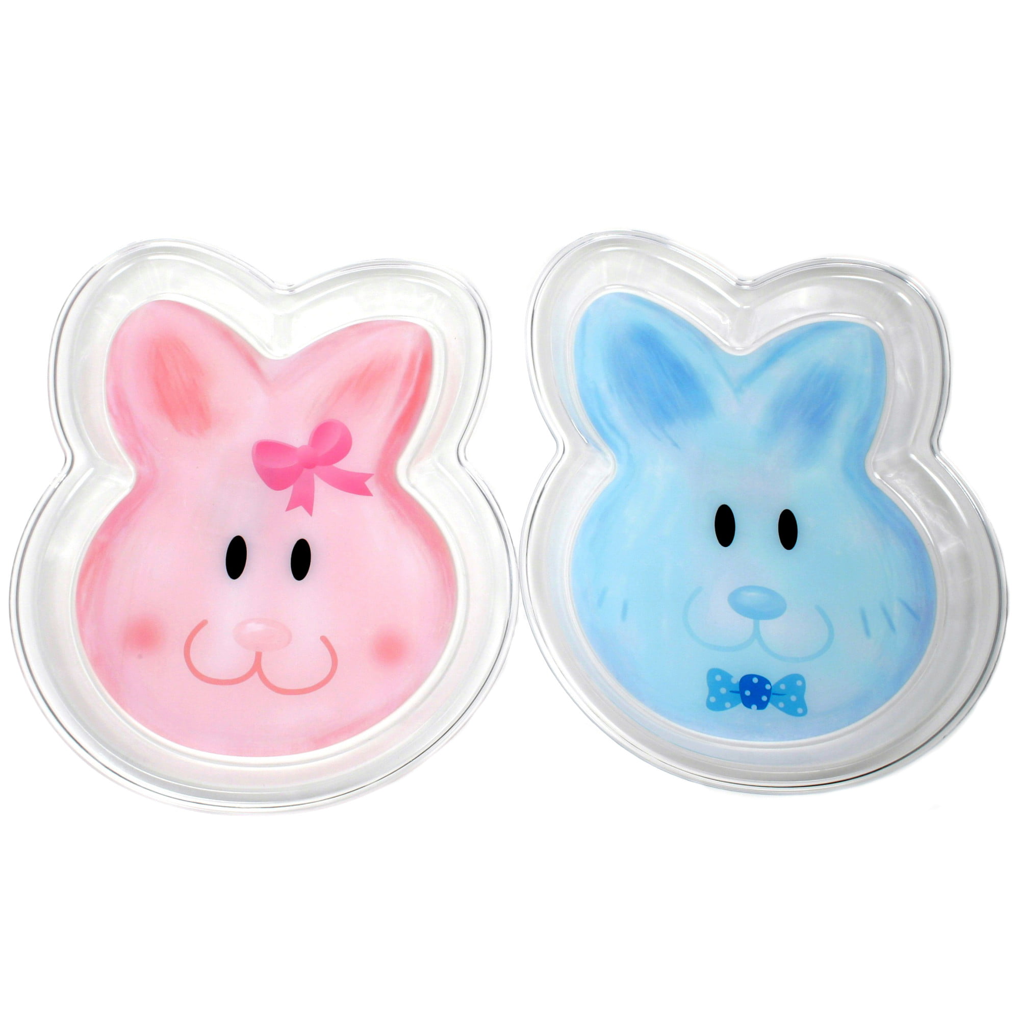 Picture of DDI 2329190 Chef Craft Blue/Pink Easter Bunny Plate  case of 36