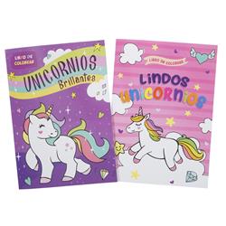 Picture of DDI 2337208 Assorted Styles Spanish Language Unicorn Coloring Book - Case of 96