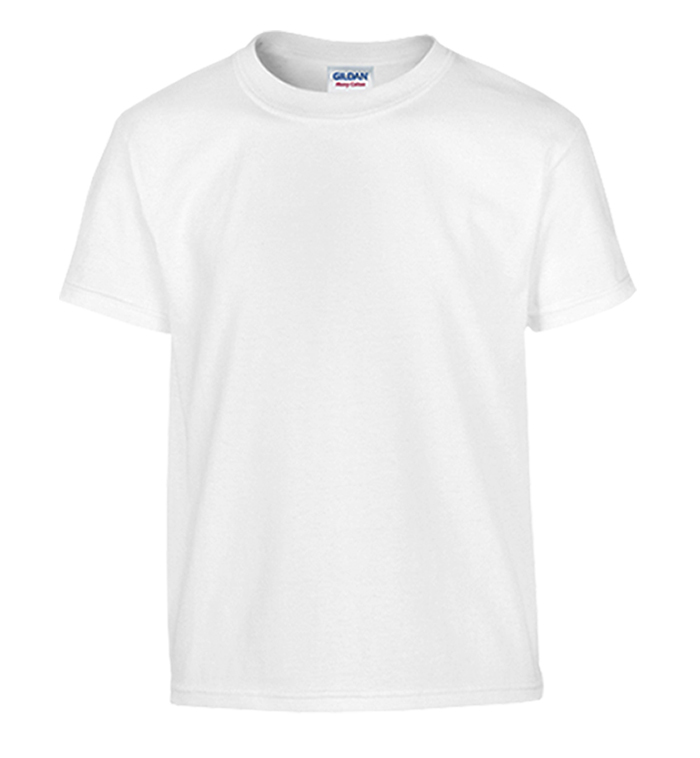 Irregular Youth Short Sleeve Tees, White, XS case of 72