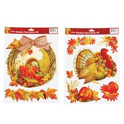 Picture of DDI 2347552 Thanksgiving Glitter Removable Window Clings Case of 72