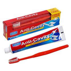 Picture of DDI 2347322 6.4 oz Lucky Anti-Cavity Toothpaste with Free Brush&#44; Pack of 24