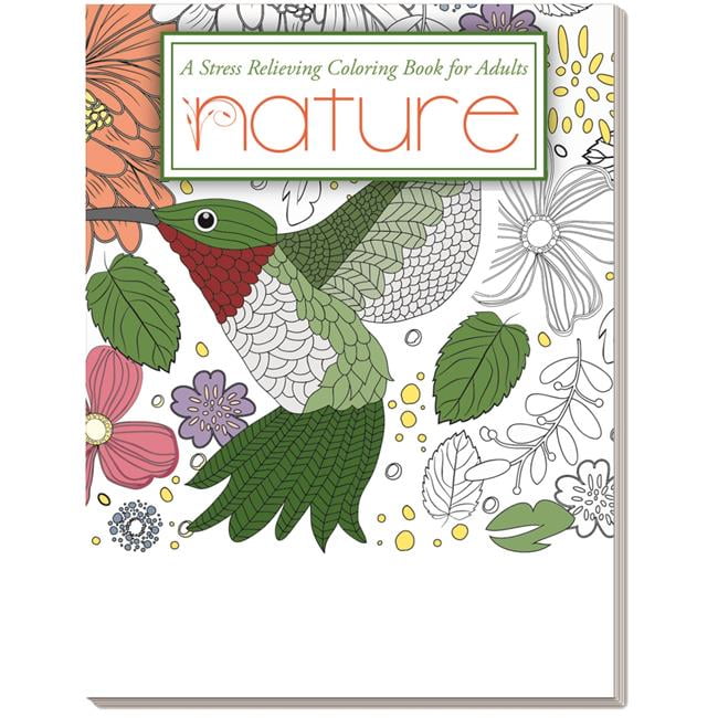 Picture of DDI 2345907 Nature - Stress Relieving Coloring Book for Adults Case of 50