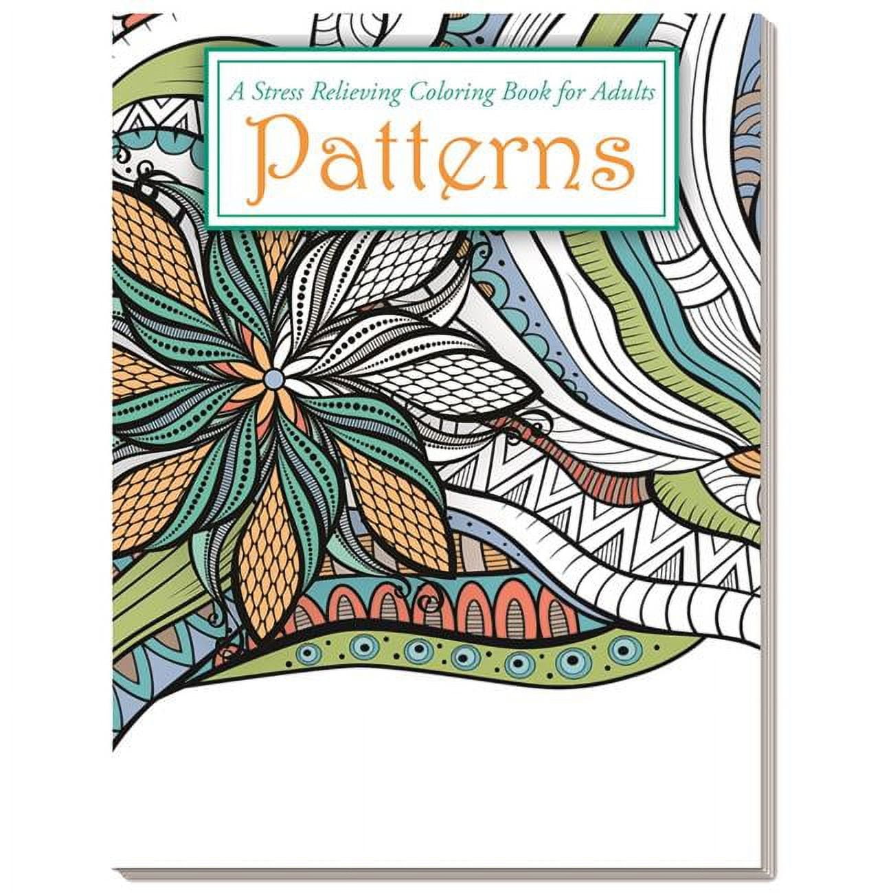 Picture of DDI 2345908 Patterns - Stress Relieving Coloring Book for Adults Case of 50