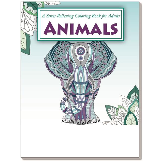 Picture of DDI 2345909 Animals - Stress Relieving Coloring Book for Adults Case of 50