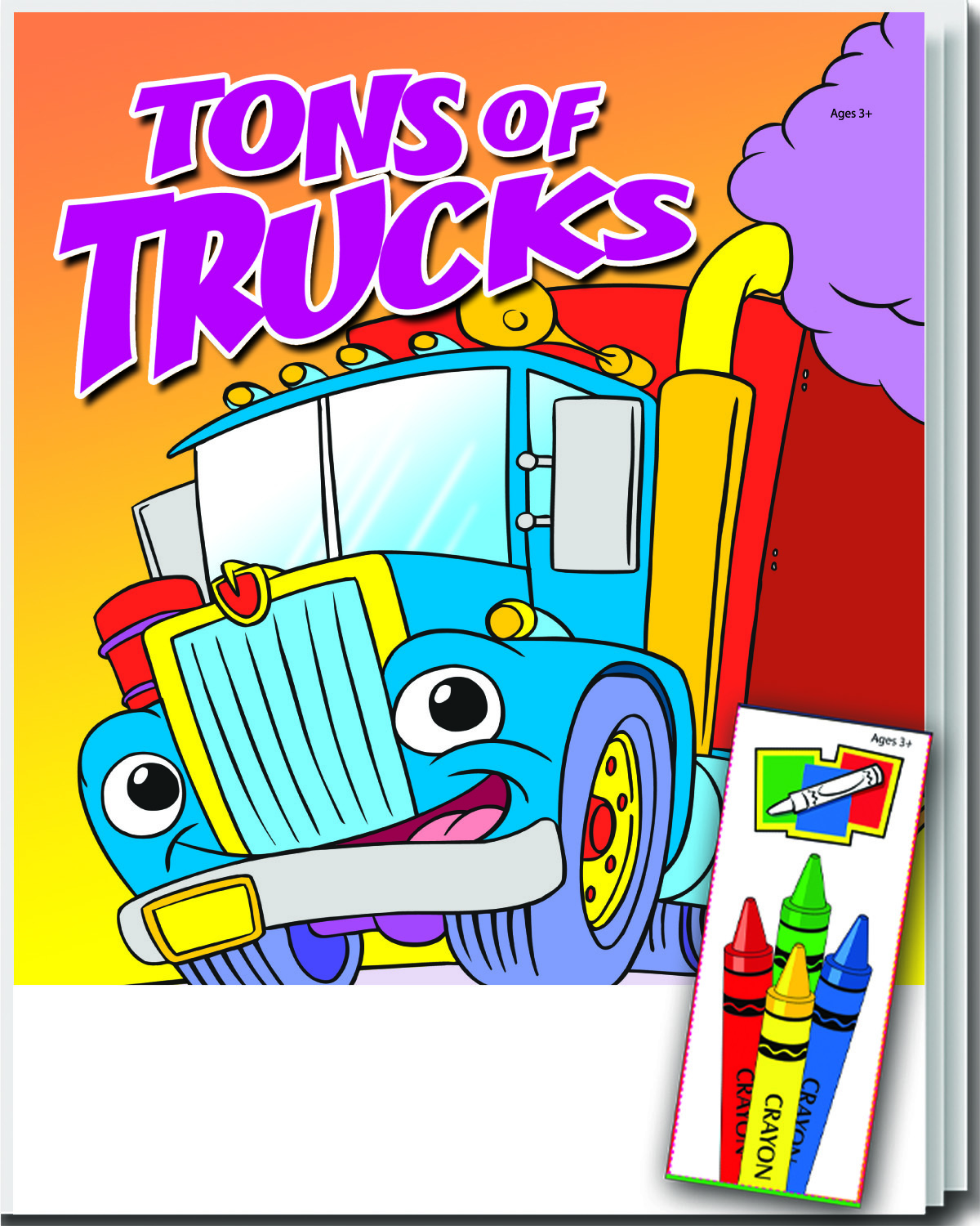 Coloring Book Fun Pack - Tons of Trucks Case of 72