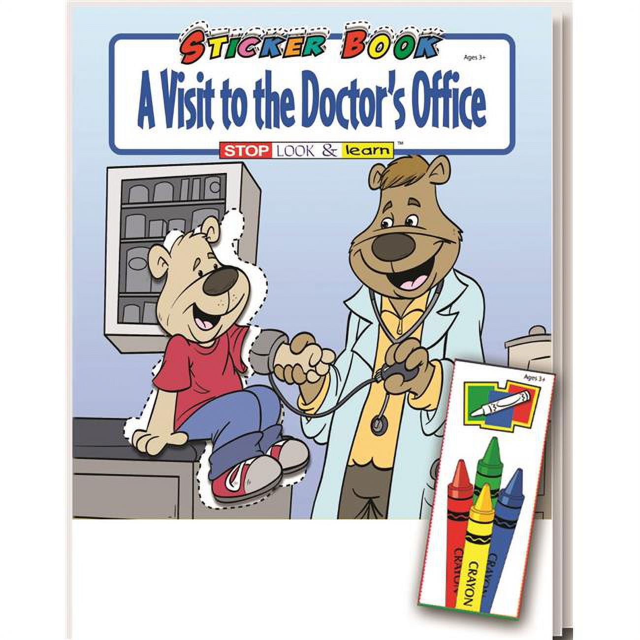Picture of DDI 2345923 Sticker Book Fun Pack - A Visit to the Doctor&apos;s Office Case of 72