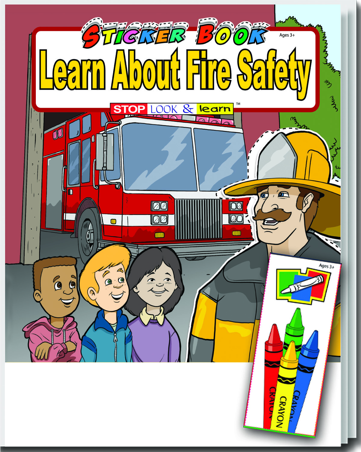 Sticker Book Fun Pack - Learn About Fire Safety Case of 72