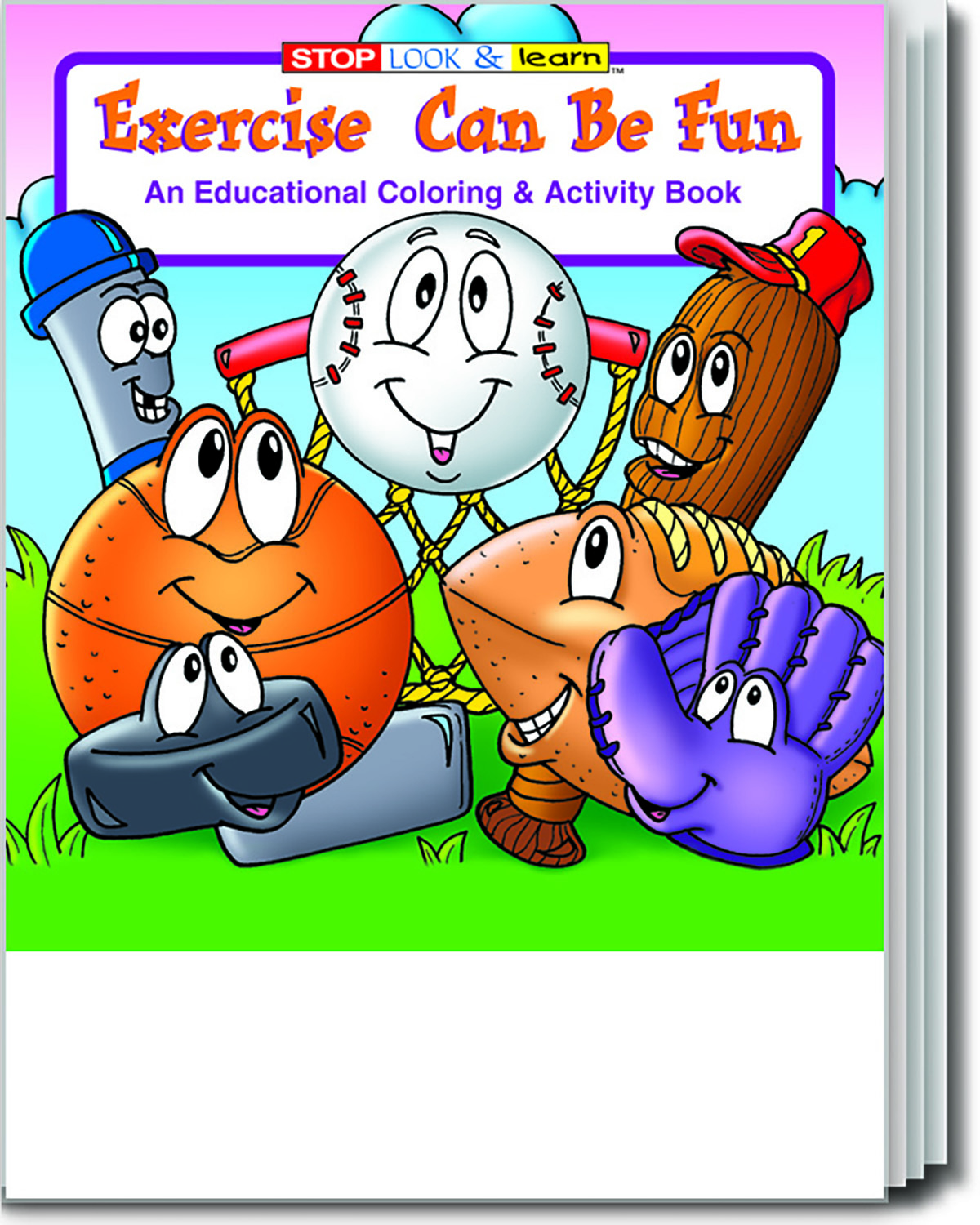 Coloring Book - Exercise Can Be Fun Case of 125