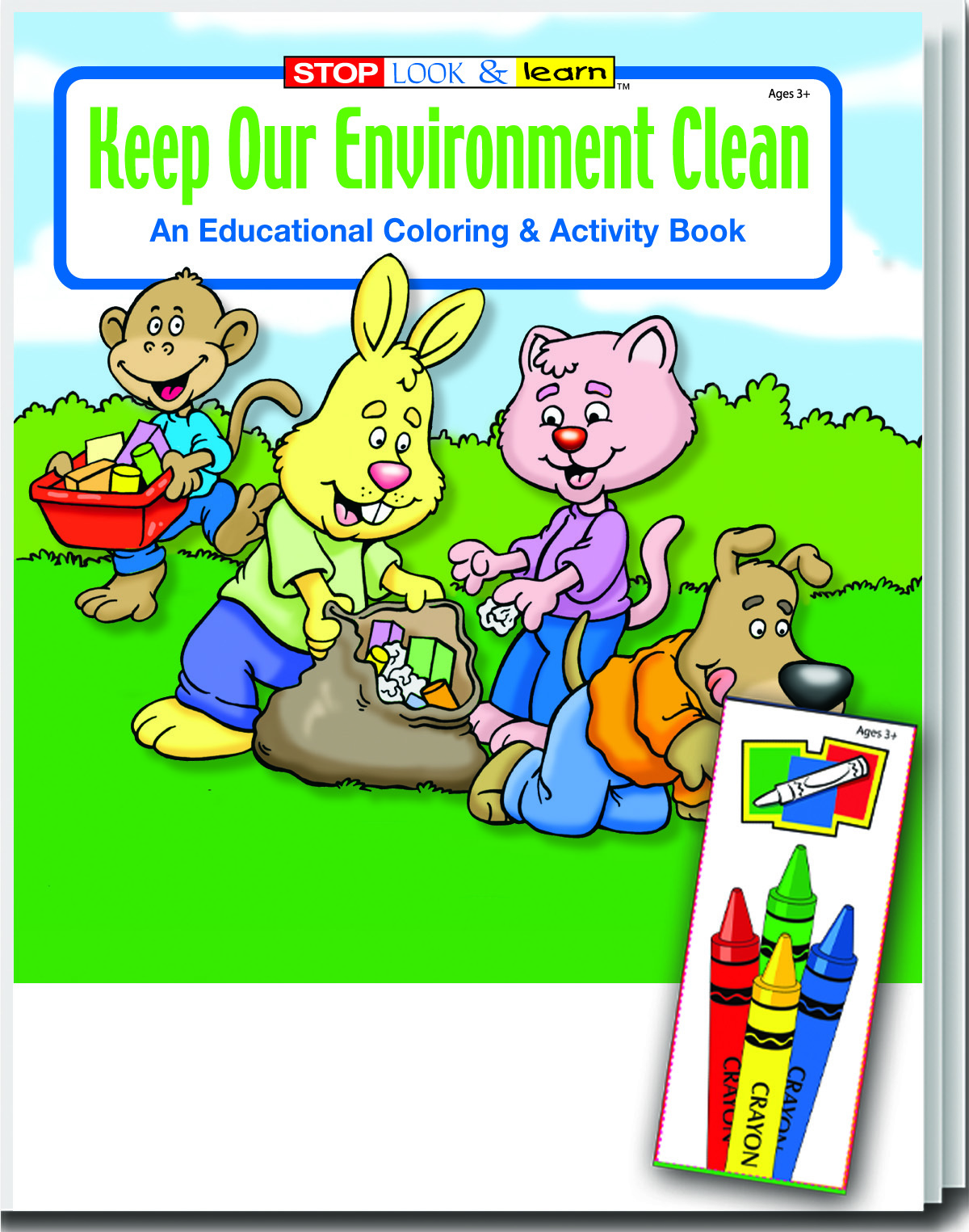 Coloring Book Fun Pack - Keep Our Environment Clean Case of 72