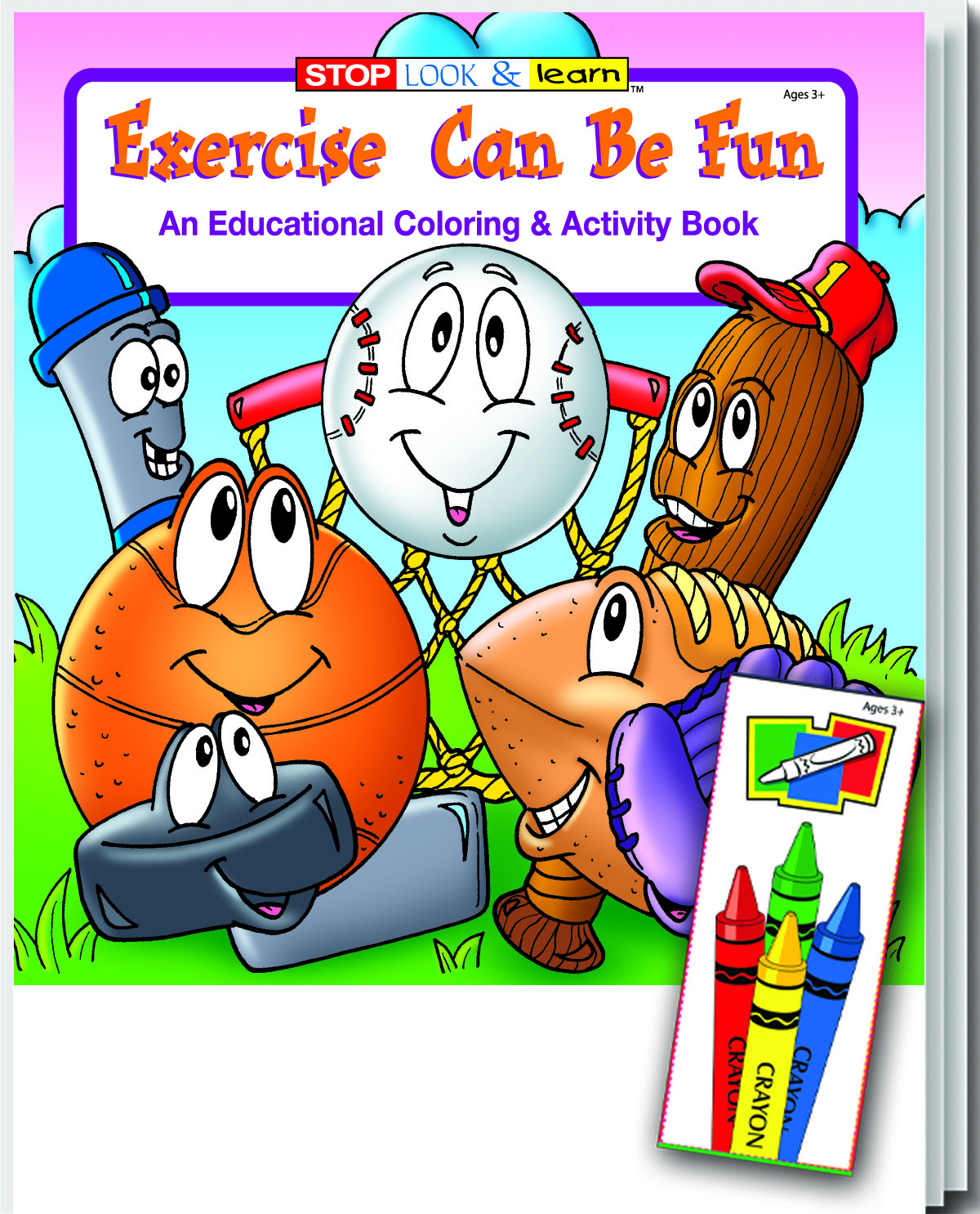 Coloring Book Fun Pack - Exercise Can Be Fun Case of 72